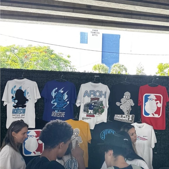 Travis Scott x Virgil Abloh c/o Cactus Jack Off White Nike Black Tee - Picture 7 of 8